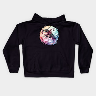 Axolotl Samurai Kids Hoodie